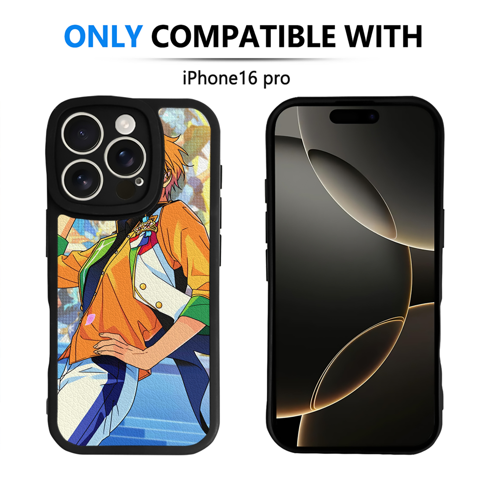 （画像用） あんさんぶるスターズ! Ensemble Stars 【iPhone 16シリーズ対応】シリコンスマホケース（レザー調） 材質：シリコン